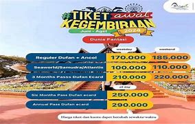 Harga Tiket Terusan Dufan Ancol