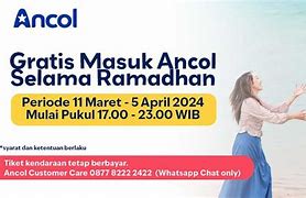 Masuk Ancol Gratis Maret 2024